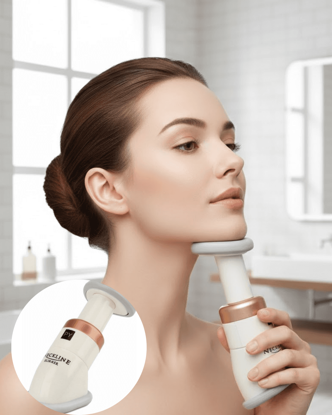 Çene Altı ve Boyun Kasları İçin Egzersiz Aparatı - Neckline Slimmer 3 Dirençli Yay