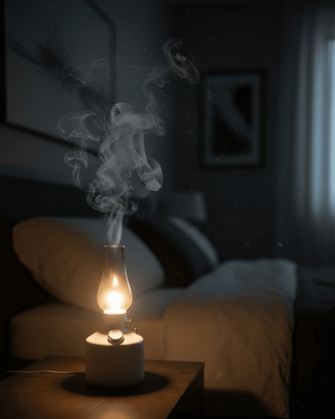 Retro Tasarım LED Işıklı USB Nemlendirici Aroma Difüzör 280 ml 1200 mAh