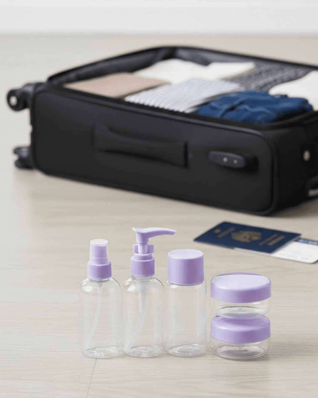 30 ml 5 Parça Seyahat Şişesi Seti Sızdırmaz Taşınabilir Kozmetik
