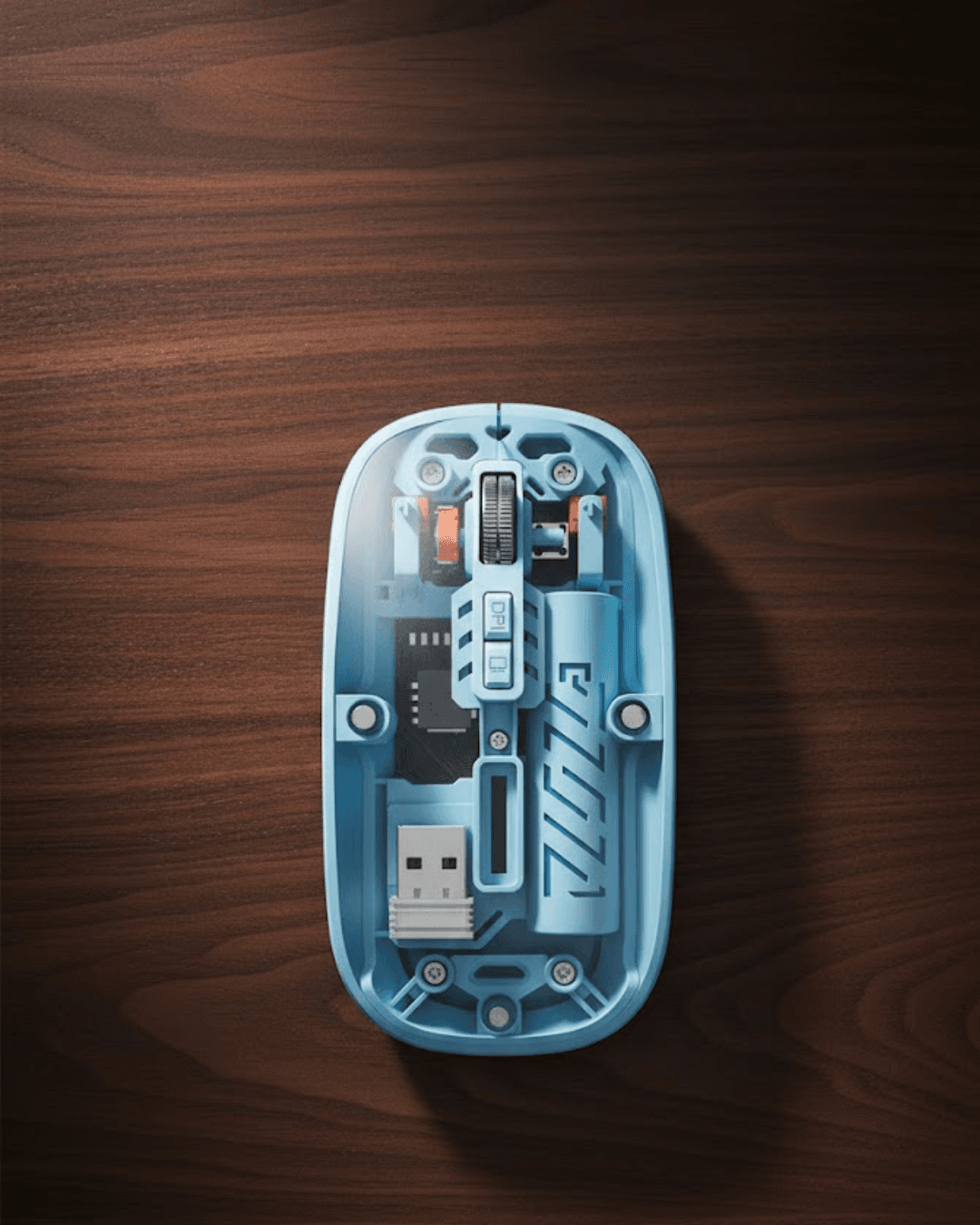 Bluetooth 5.2 Destekli Mavi Pilli Kablosuz Mouse 800-1600 DPI Ayarlanabilir
