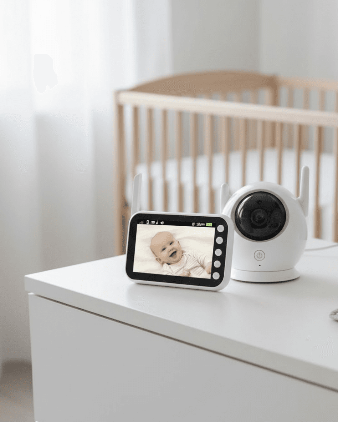 Gece Görüşlü Hareket Takipli Bebek Kamera Sistemi 4.5 İnç Monitör