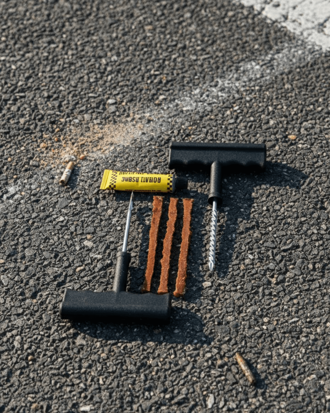 Otomobil Motosiklet Bisiklet İçin 6 Parça Güvenli Lastik Tamir Kiti