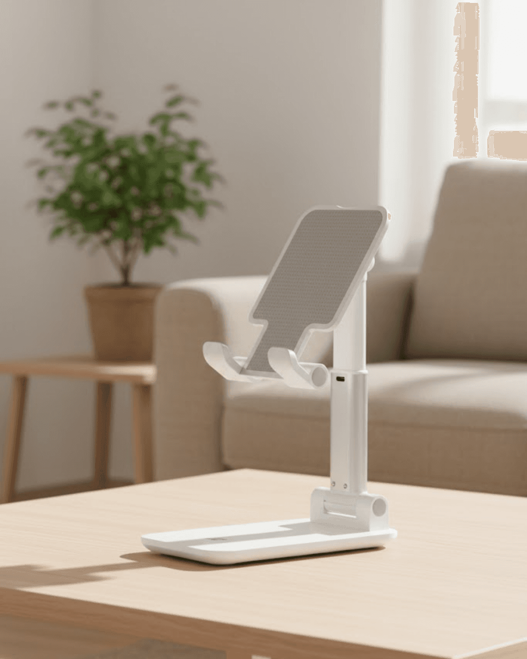 Kaymaz Silikon Yüzeyli Ergonomik Telefon Standı