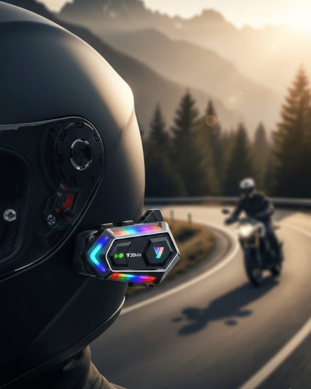 IPX6 Su Geçirmez Gürültü Engelleyici Kask Kulaklık - Bluetooth İnterkom