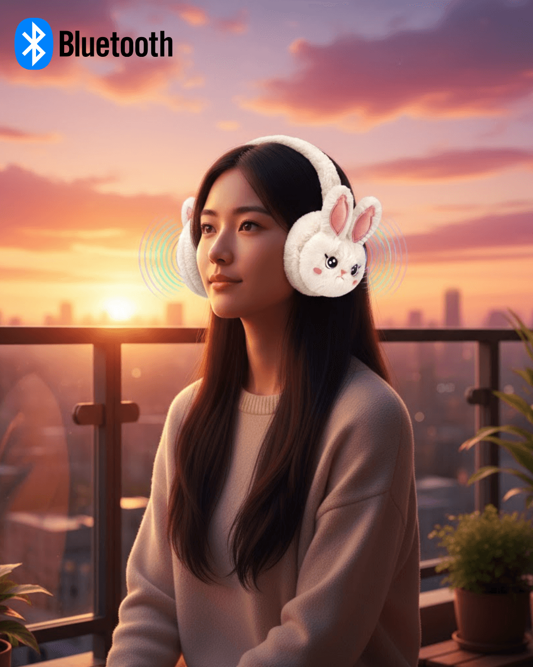 Peluş Kablosuz Bluetooth Kulaklık Çocuk ve Genç Kullanıma Uygun TF Kartlı