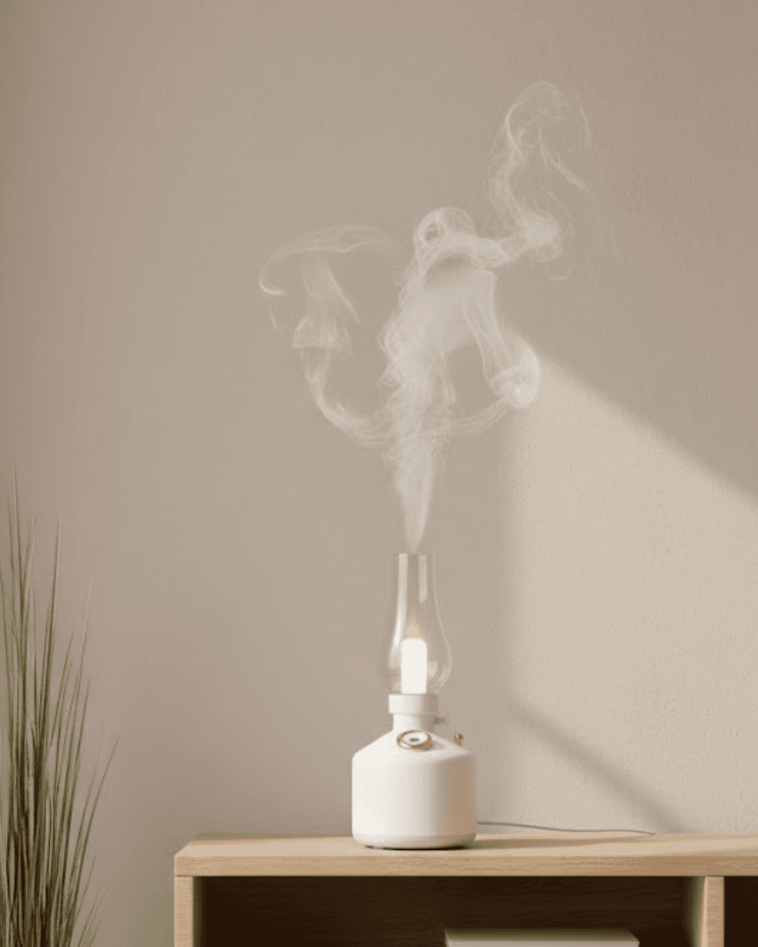 USB Şarjlı Gaz Lambası Modeli Nano Mist Aromaterapi Nemlendirici 280 ml