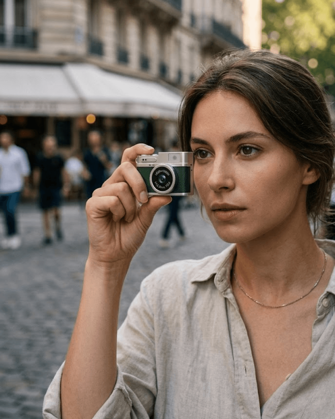 Ultra Kompakt Mini Fotoğraf Makinesi 4K HD Video Selfie Kamerası Taşınabilir
