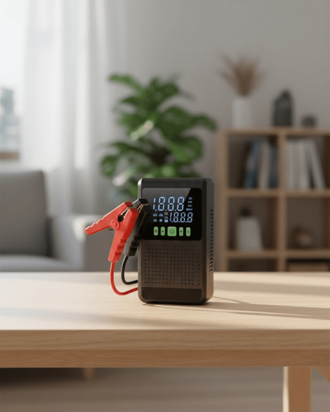 Şarjlı Araç Akü Takviyeli Hava Pompası Powerbank Özellikli