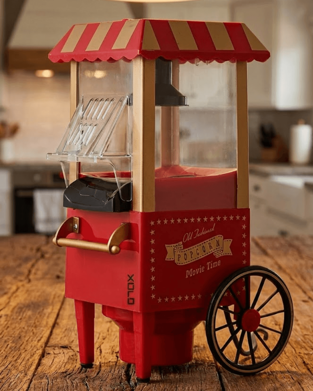 Yağsız Mısır Patlatma Makinesi 5 Dakikada Sıcak Hava Popcorn Hazırlama