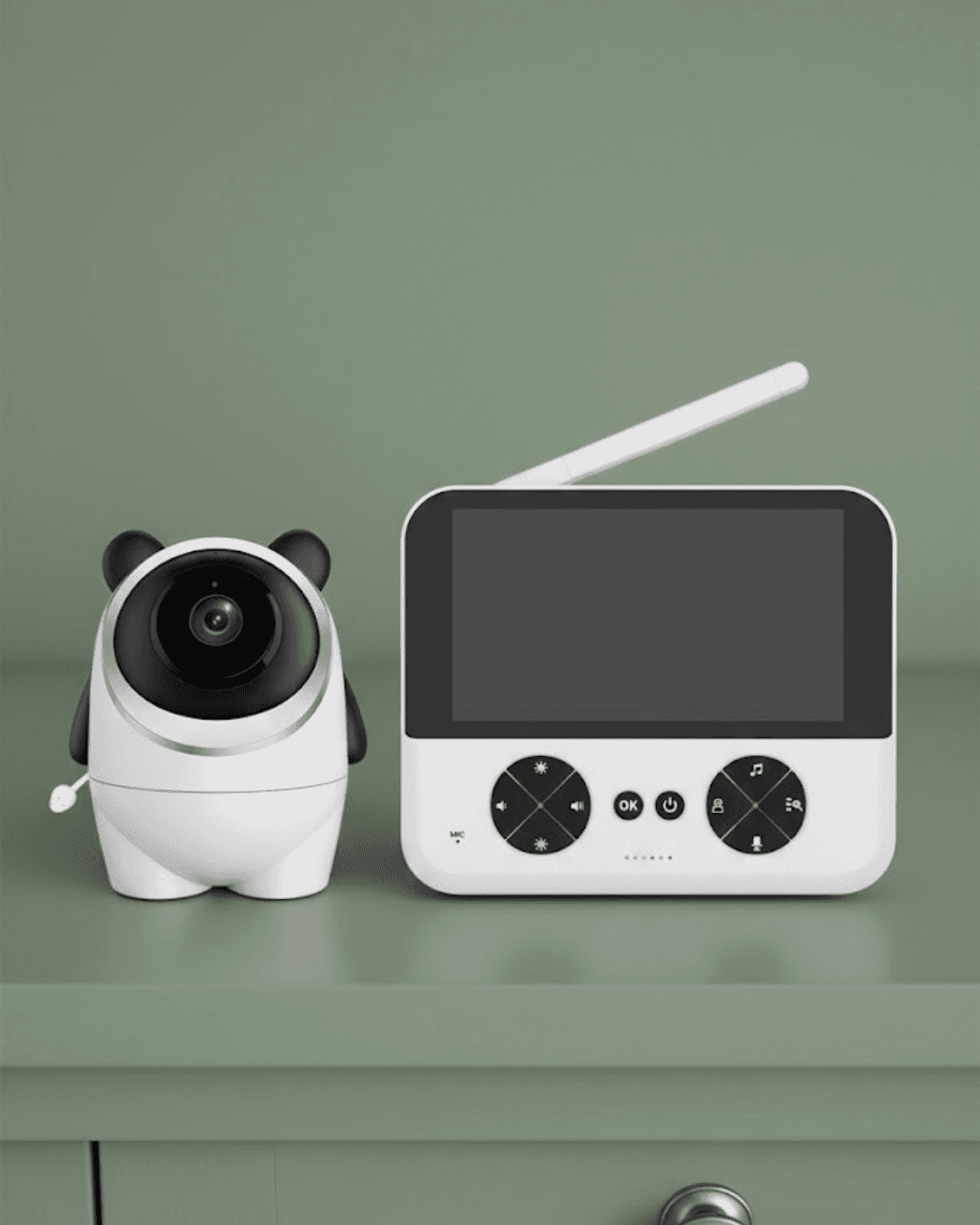 Kablosuz Bebek Kamera Sistemi 720P HD Ninni ve Alarm Özellikli Monitör