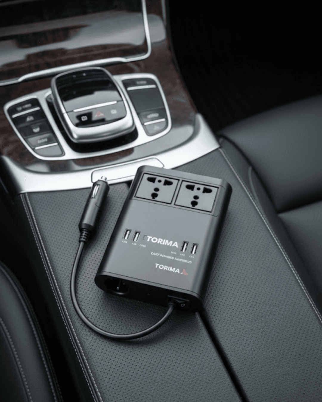 Araçta 220V Kullanım Sağlayan USB Destekli Güç İnvertörü - Çakmak Priz Dönüştürücü
