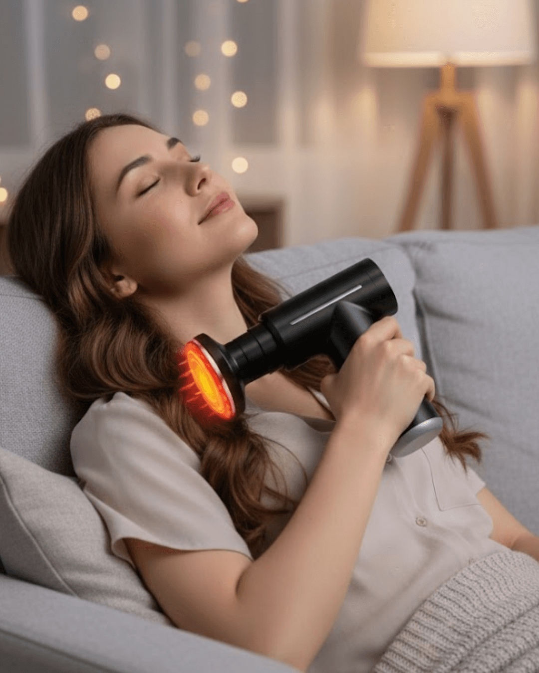 Çift Fonksiyonlu Masaj Tabancası - Sıcak Soğuk Terapi 3200 RPM Kas Gevşetici