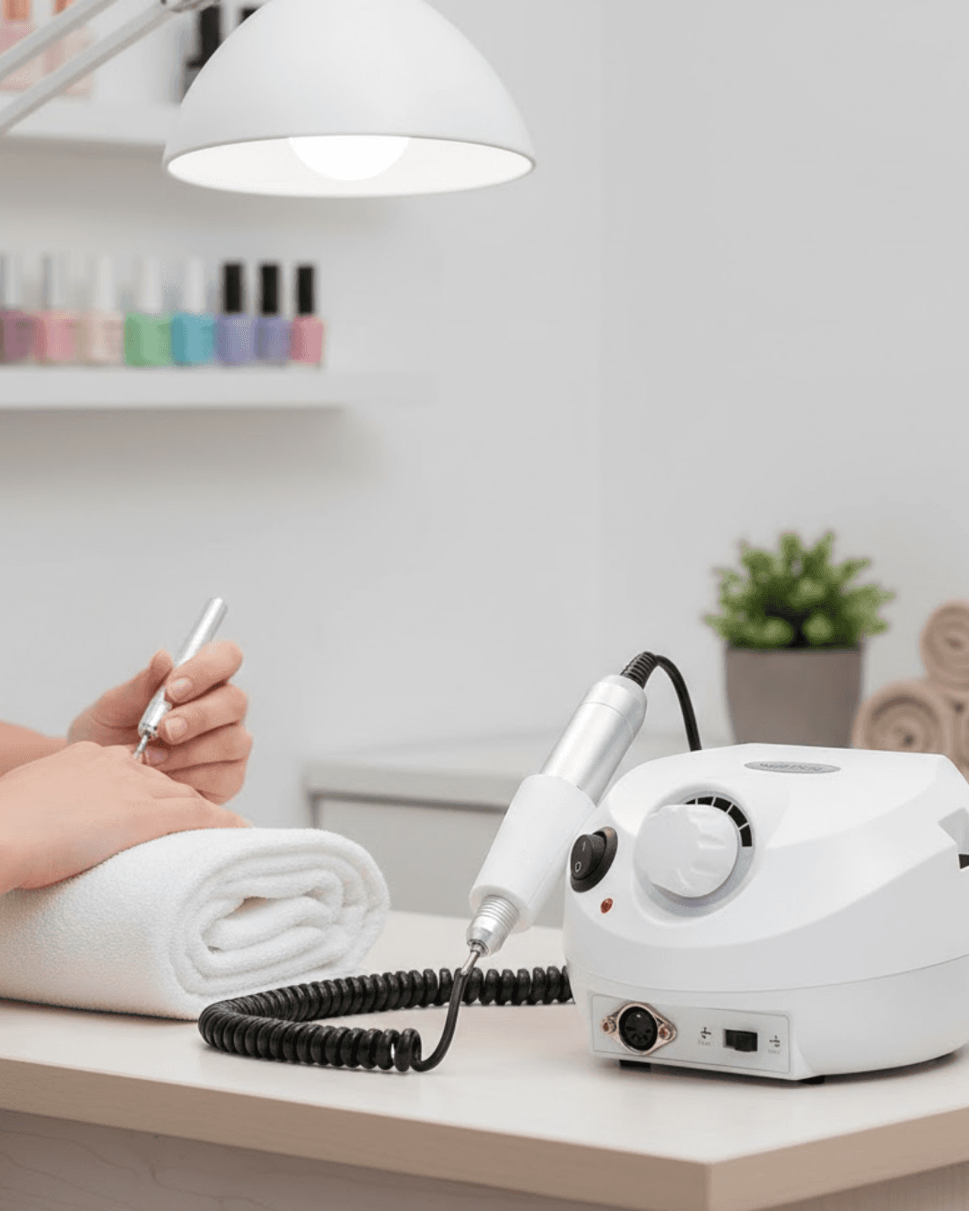 Güçlü ve Sessiz Tırnak Matkap Makinesi Manikür Pedikür Freze Alüminyum Alaşımlı