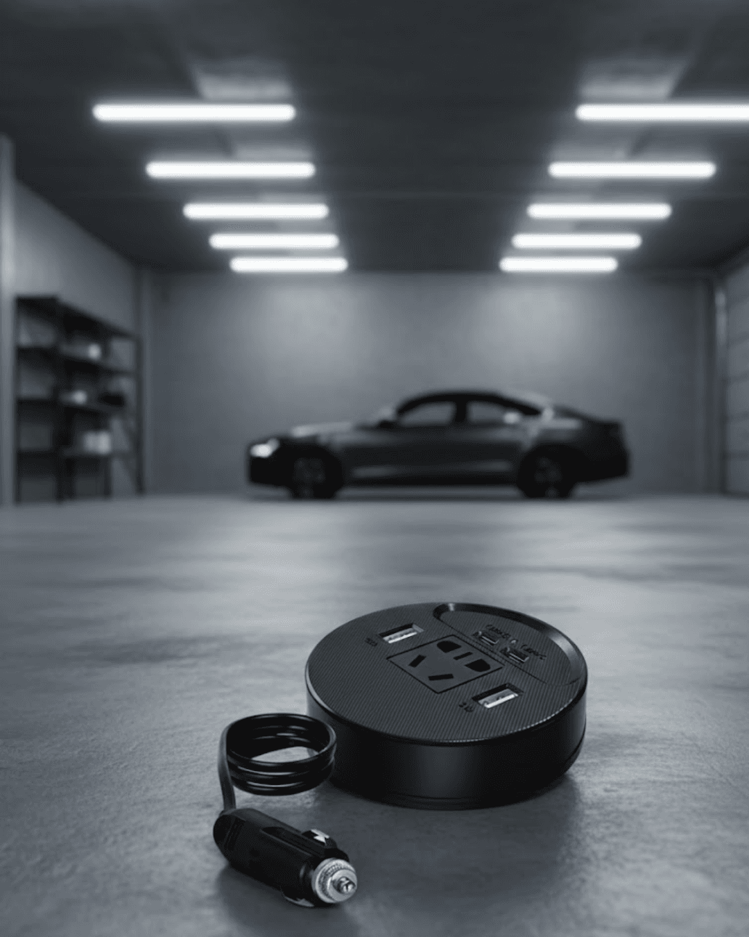 Şık Tasarımlı Araç İçi Power Converter USB Çıkışlı Voltaj Koruma Sistemi