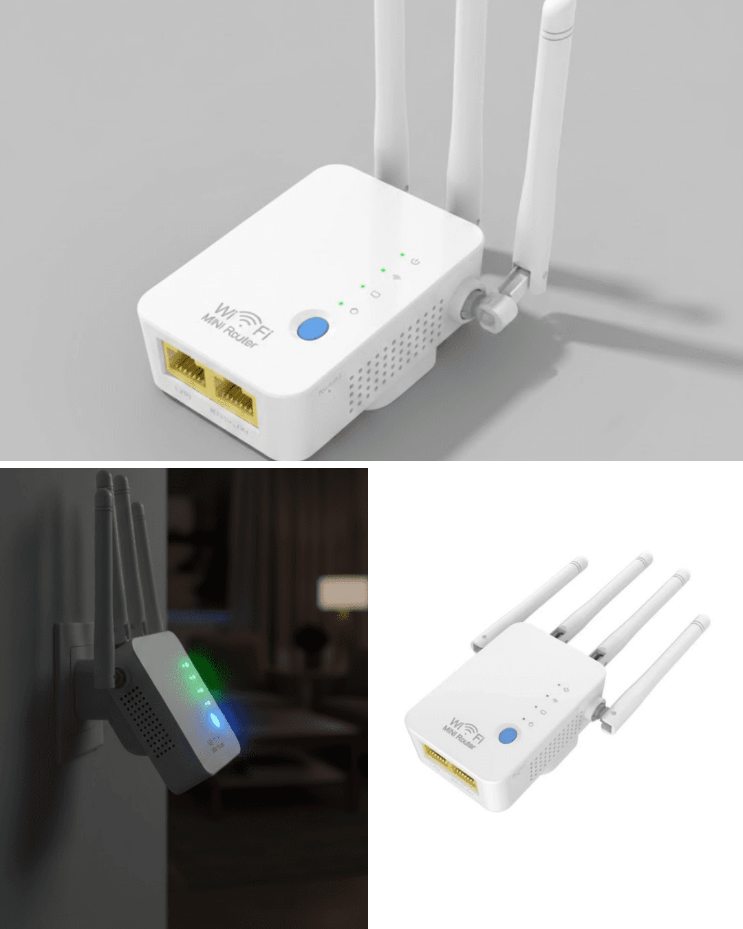 WiFi Güçlendirici - WPS Düğmeli Güvenli Tekrarlayıcı Ev ve Ofis İçin Çift Bant