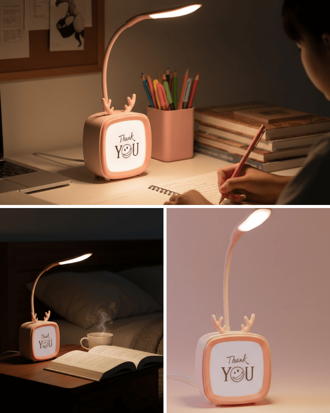 Modern Tasarımlı Şarj Edilebilir LED Gece Lambası Kablosuz Masa Aydınlatması