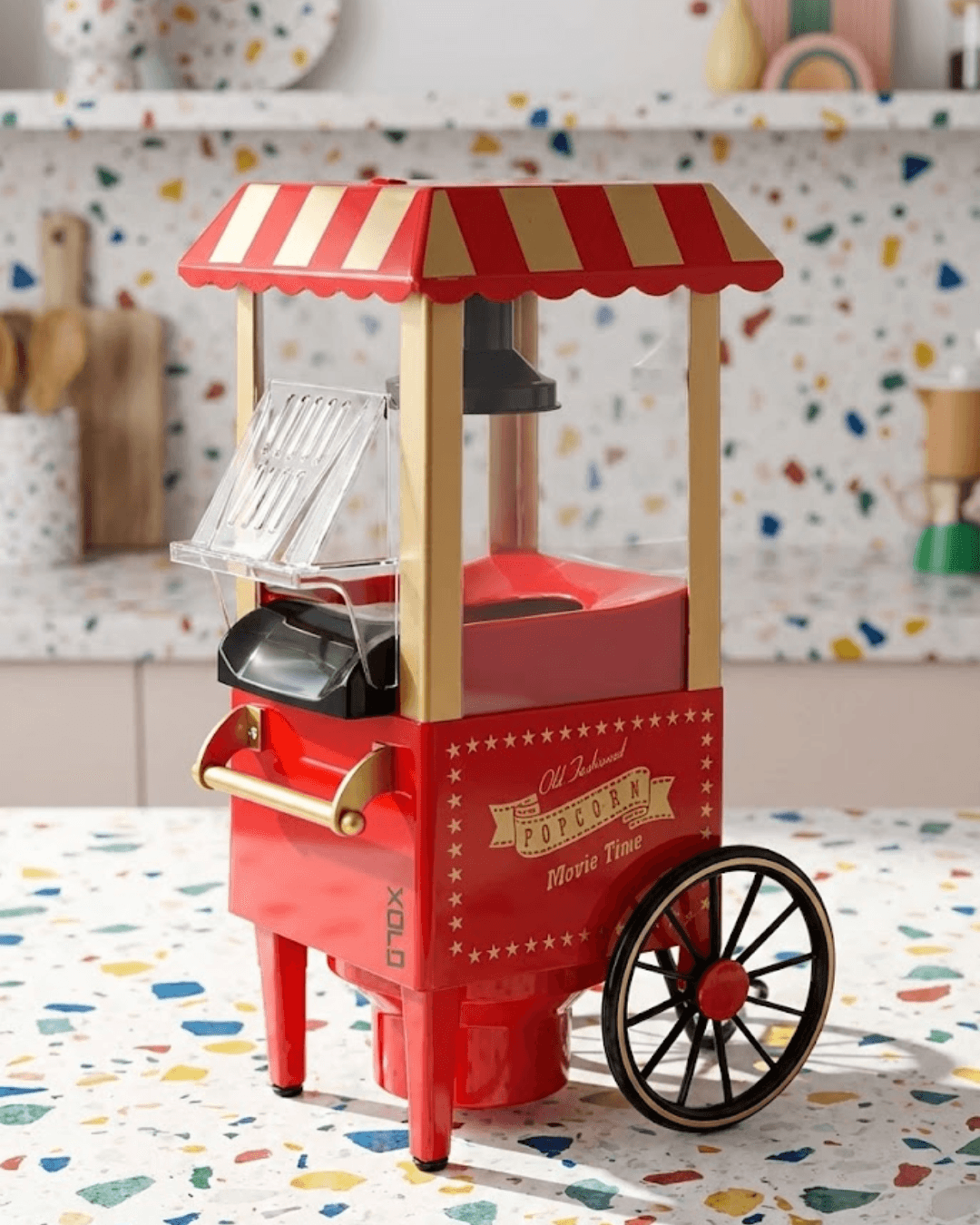 Yağsız Popcorn Makinesi Sıcak Hava Teknolojili Sağlıklı Atıştırmalık Hazırlama