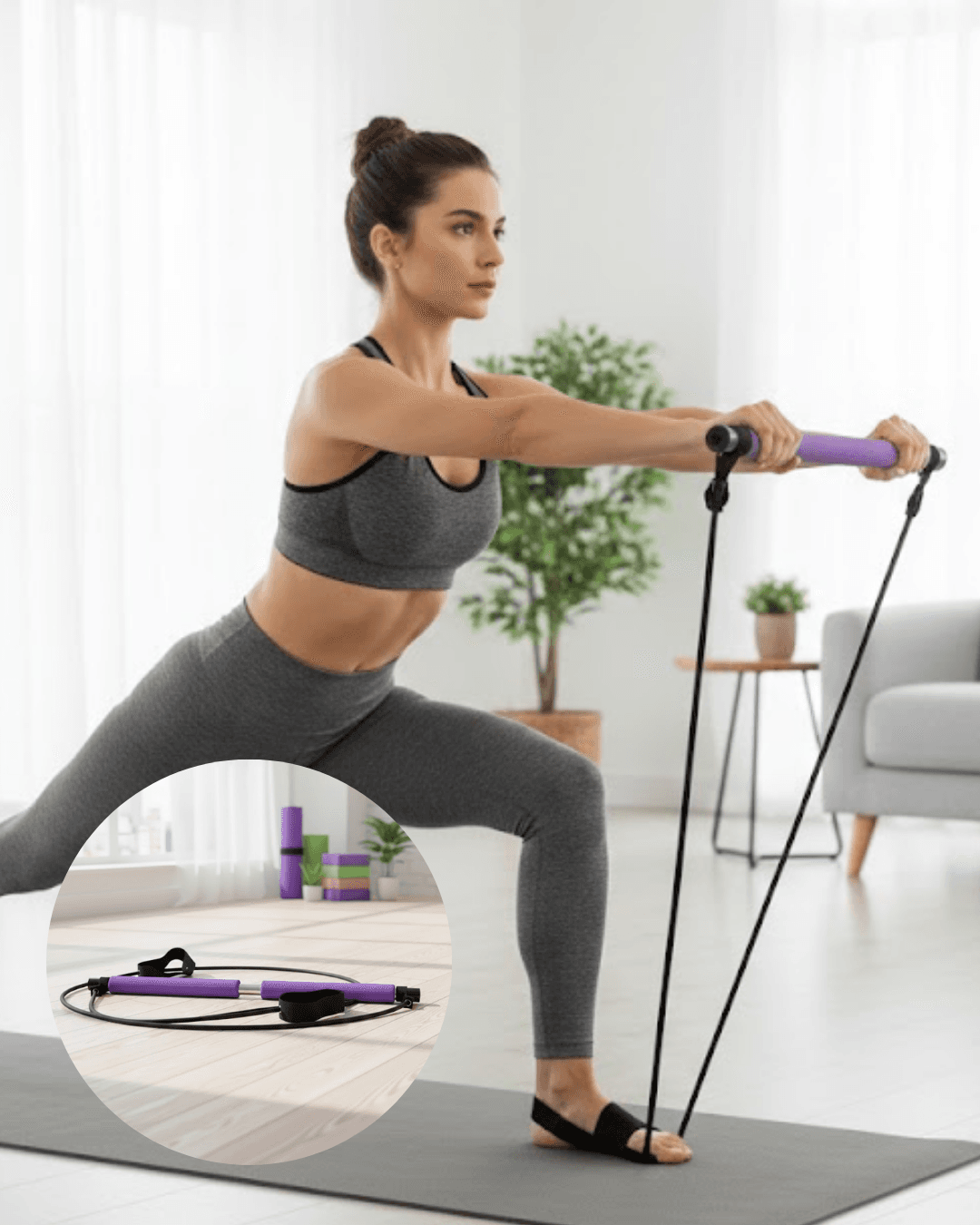 Çok Amaçlı Pilates Bar Yoga ve Fitness İçin Profesyonel Tasarım Ev Sporu