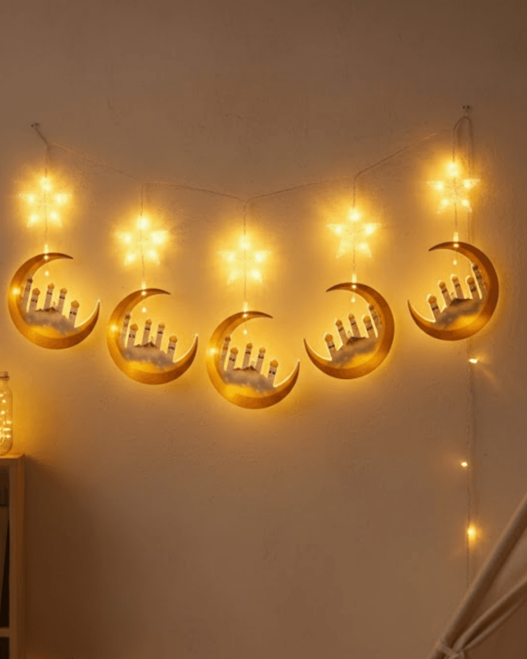 Ev İçi Ramazan LED Aydınlatma Saçağı 3 Metre A++ Enerji Tasarruflu Şık Tasarım