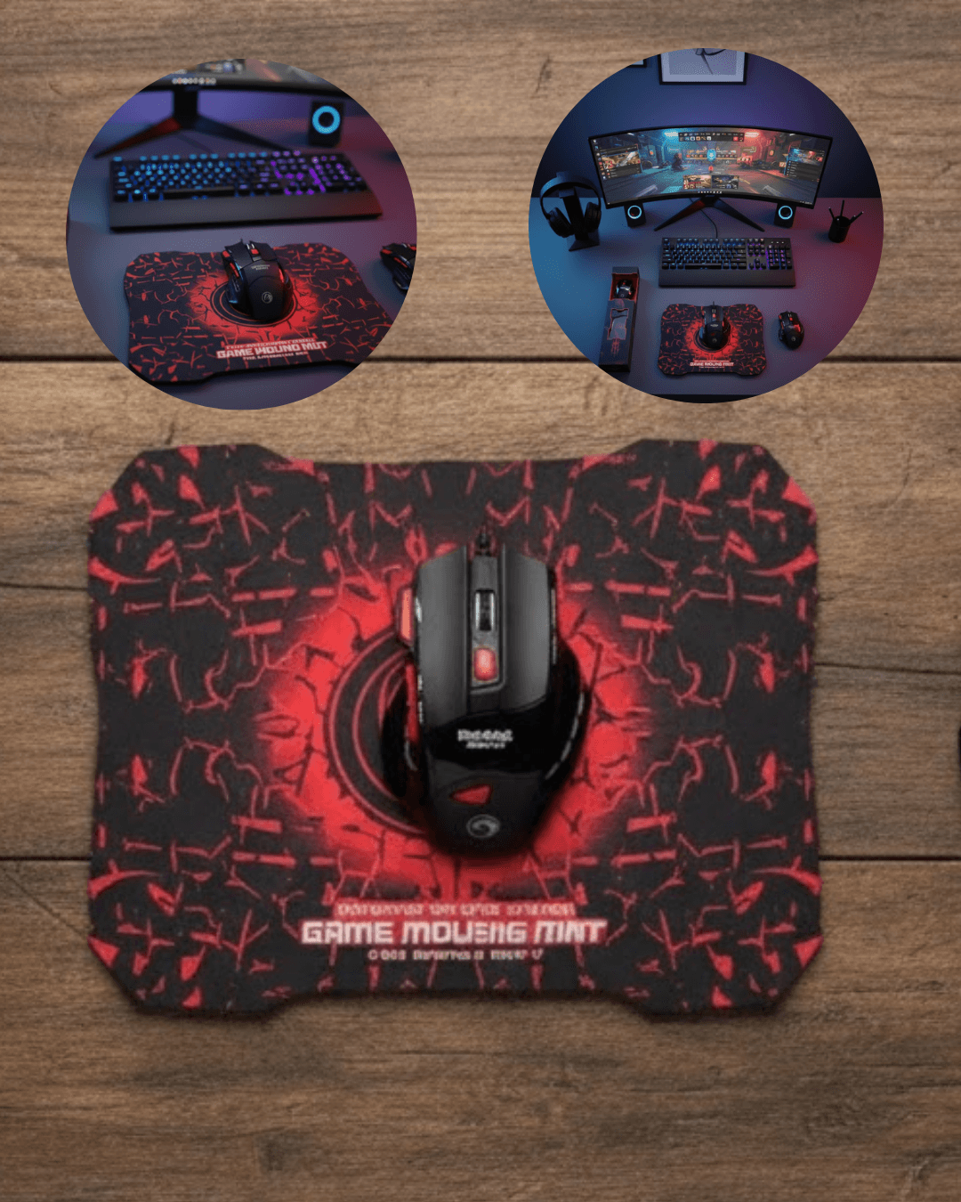 X7 Gaming Mouse Set LED Aydınlatmalı Mousepad ve 7 Tuşlu Oyuncu Faresi