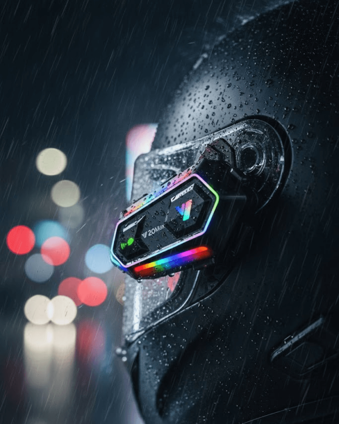 Y20 İntercom 1000mAh Kablosuz Kask Bluetooth İnterkom BT5.3 IPX6 Su Geçirmez