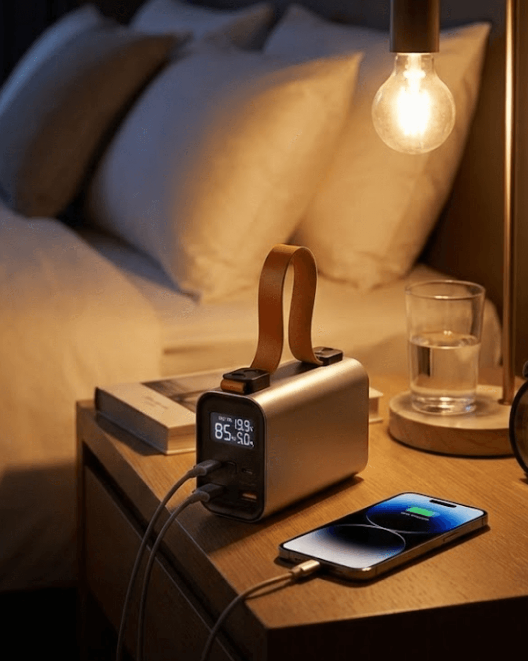 100W Powerbank 50000mAh Hızlı Şarj LED Dijital Gösterge Çoklu Cihaz