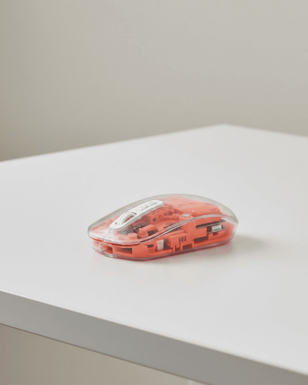 M223 Kablosuz Bluetooth Mouse Turuncu Şeffaf Sessiz Tıklama Ergonomik Tasarım