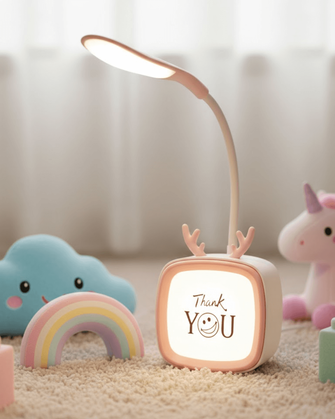 LD8804 Şarj Edilebilir LED Masa Lambası Kablosuz Gece Lambası 8 LED