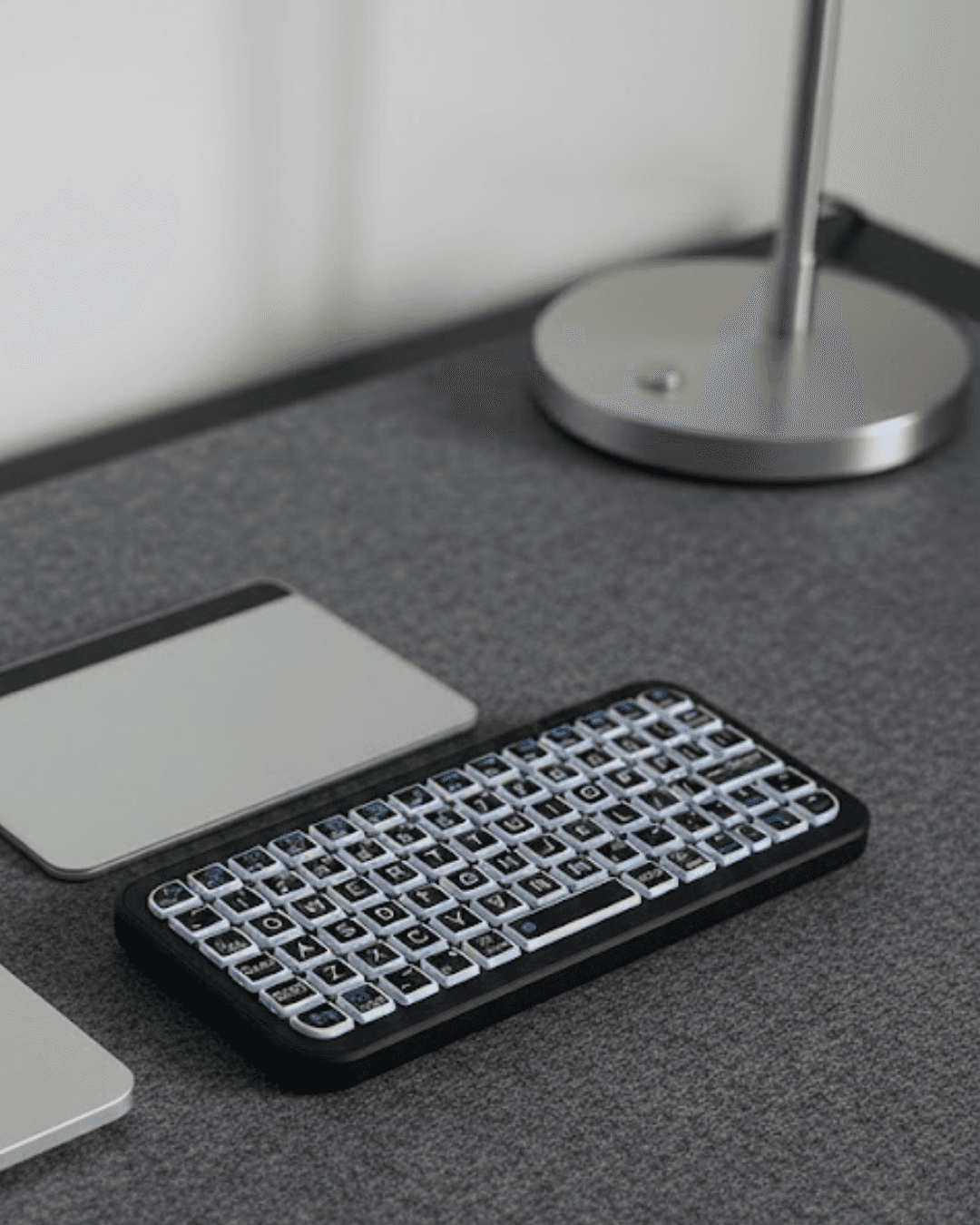 M7 Bluetooth RGB Mini Klavye Kablosuz Şarjlı Bilgisayar Tablet Telefon TV