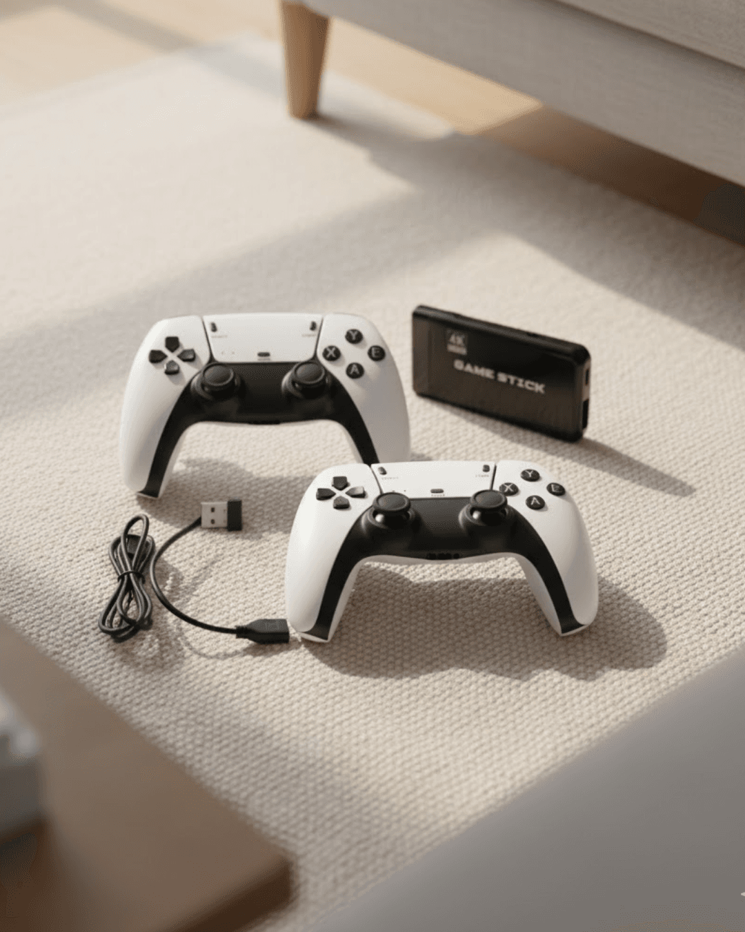 M17 GameStick Taşınabilir Retro Oyun Çubuğu 64GB HDMI Çoklu Emülatör Kablosuz Kumanda