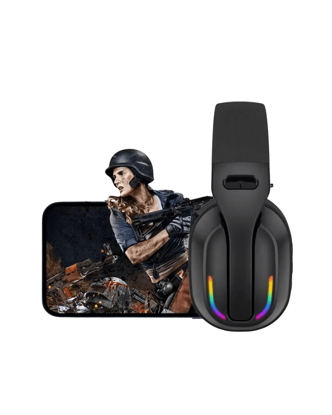 PGB500 Bluetooth Oyuncu Kulaklığı 40MM Sürücü RGB Aydınlatma Type-C Şarj 3