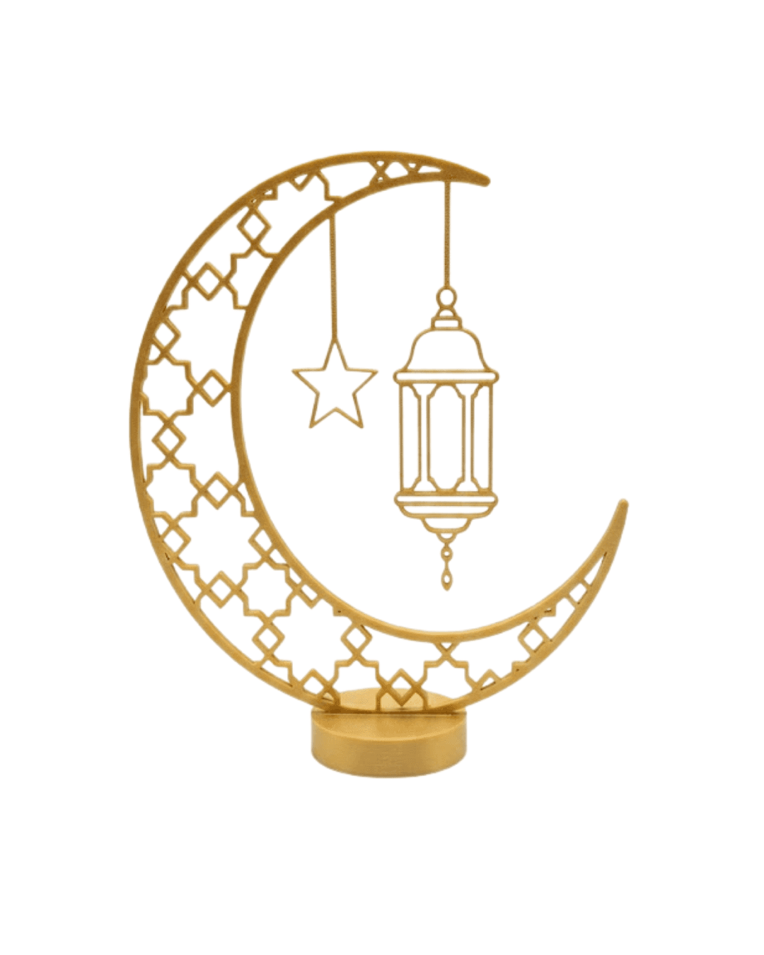 3D Hilal Cami Ramazan Dekoru 20x20 cm - Masaüstü ve Raf İçin Estetik Dekoratif Ürün 3