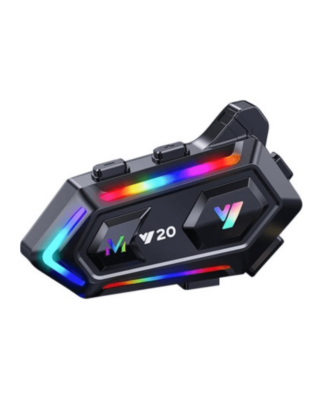 Intercom Mesafeli IPX6 Suya Dayanıklı Kask Kulaklık Sistemi 16 RGB Işık Modu 3