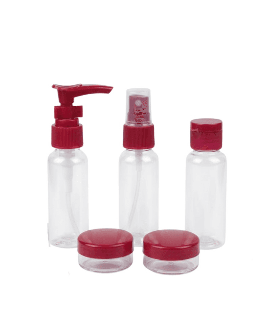 30 ml 5'li Seyahat Banyo Şişe Seti Sızdırmaz Tasarım Şeffaf Kozmetik Kaplar 3