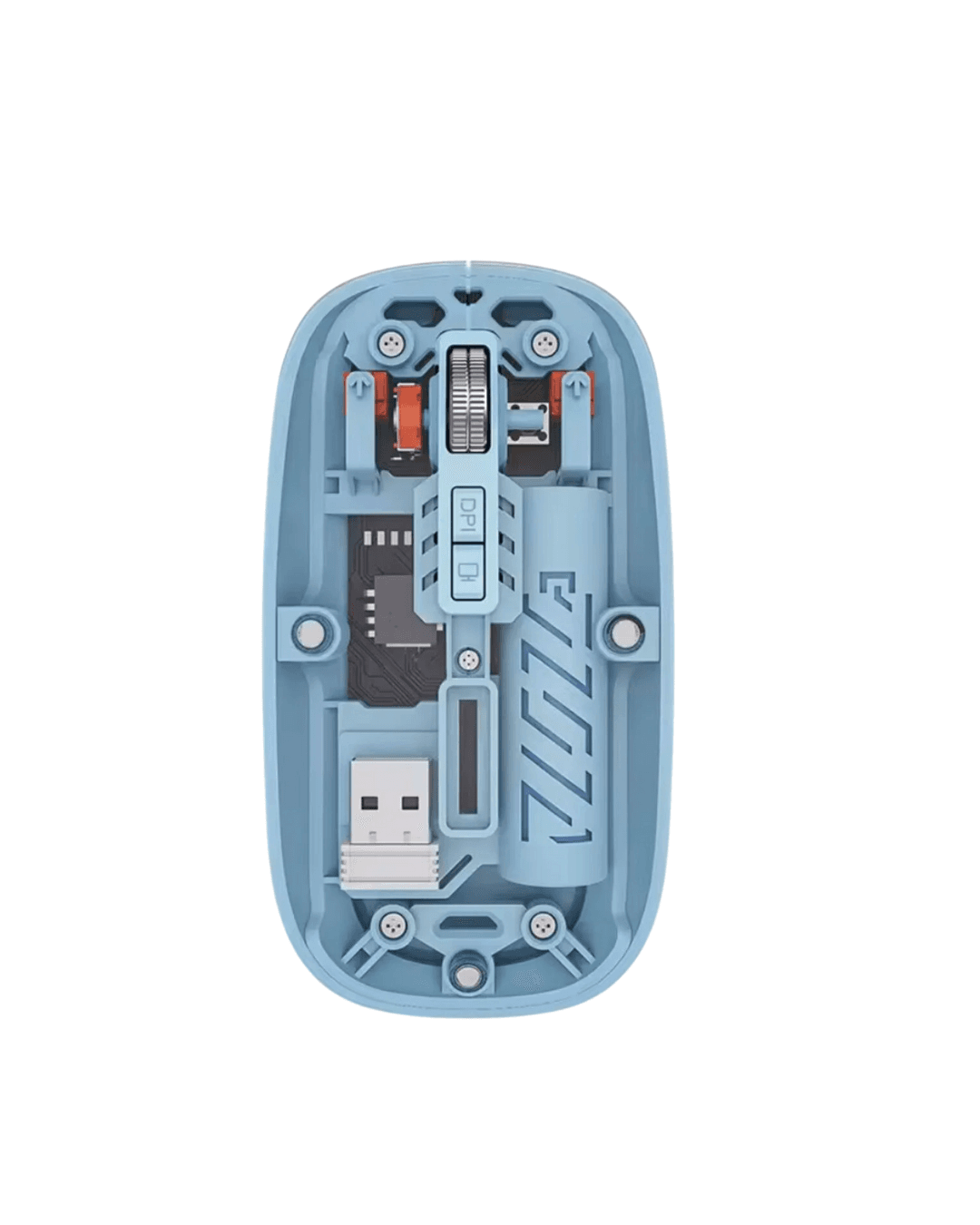 M223 Mavi Kablosuz Mouse Bluetooth 5.2 2.4G USB Optik 800-1600 DPI 3