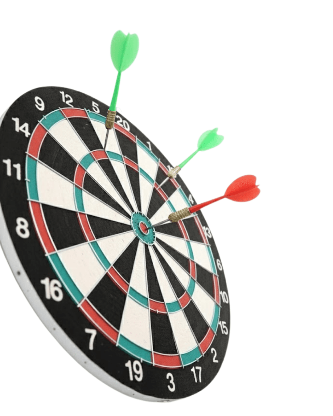 17 İnç Dart Tahtası Seti 4 Metal Ok ile Ev İçin Ahşap Dart Oyunu 3
