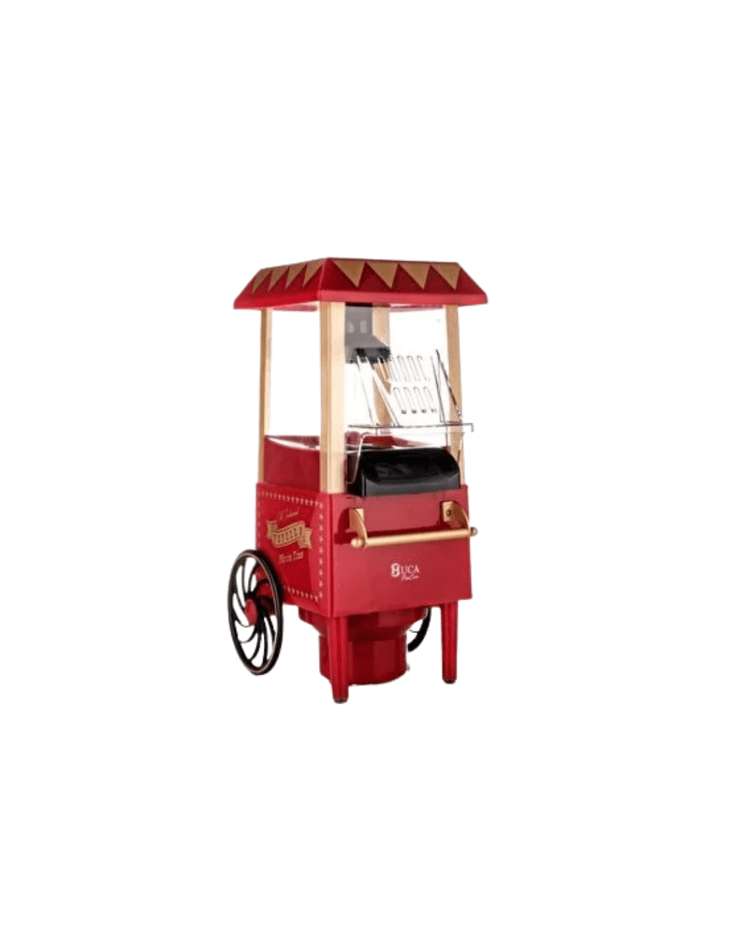PG618 Kırmızı Yağsız Mısır Patlatma Makinesi - Nostaljik Sıcak Hava Popcorn Makinesi 3