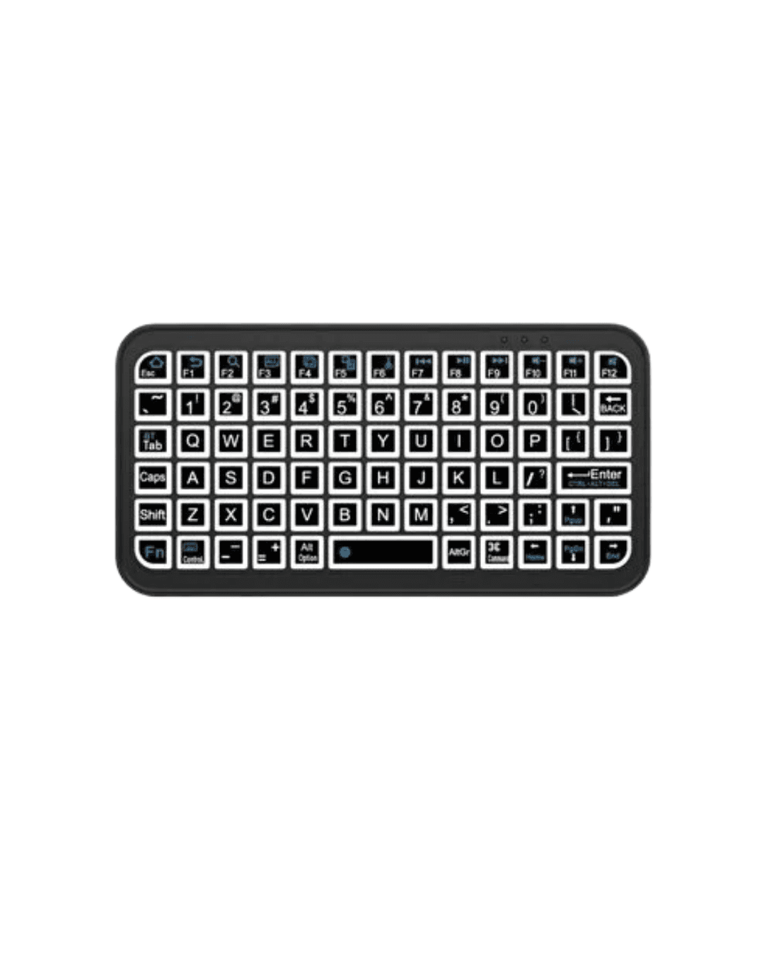 M7 Bluetooth RGB Mini Klavye Kablosuz Şarjlı Bilgisayar Tablet Telefon TV 3
