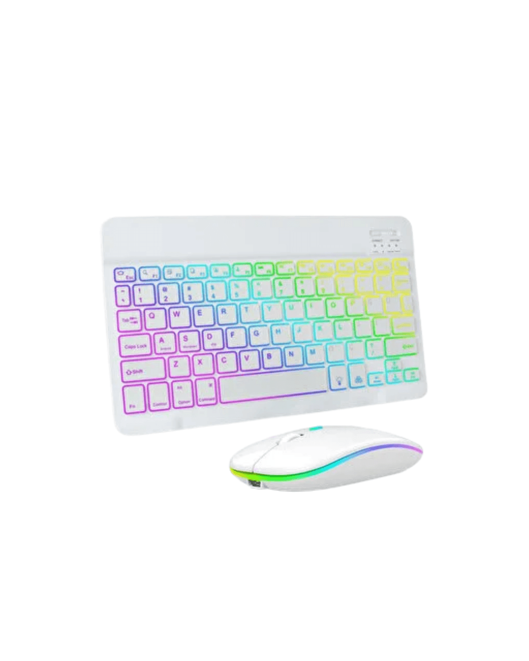 Bluetooth Klavye Mouse Seti Aydınlatmalı Türkçe Q Ergonomik Tasarım 3