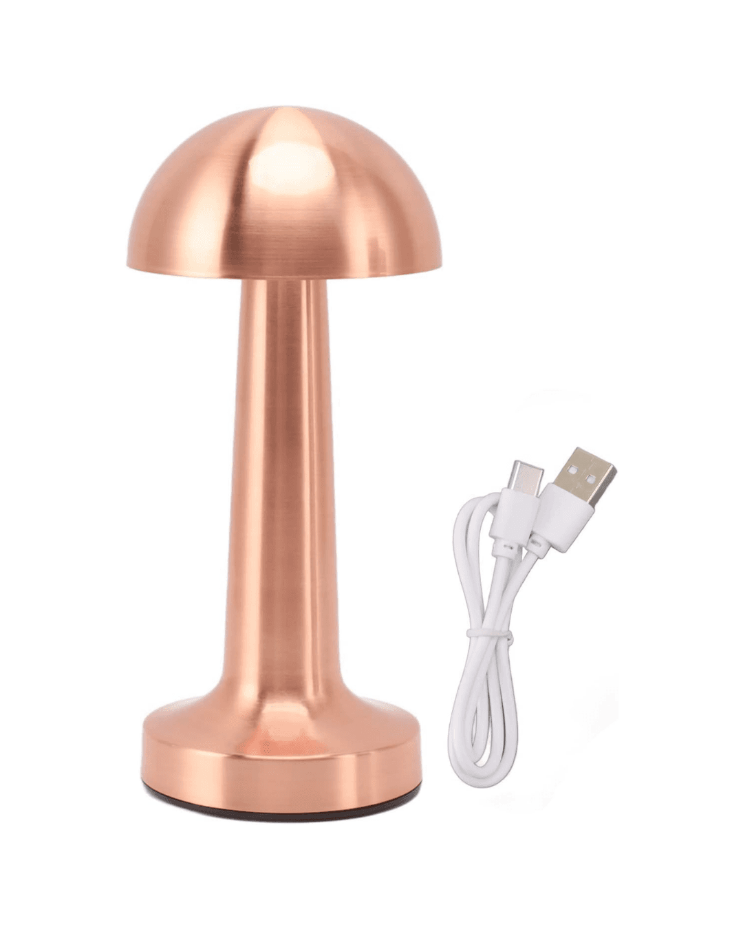 MANTAR GOLD Dokunmatik LED Masa Lambası Bronz 3 Seviyeli Aydınlatma USB Çıkışlı 4