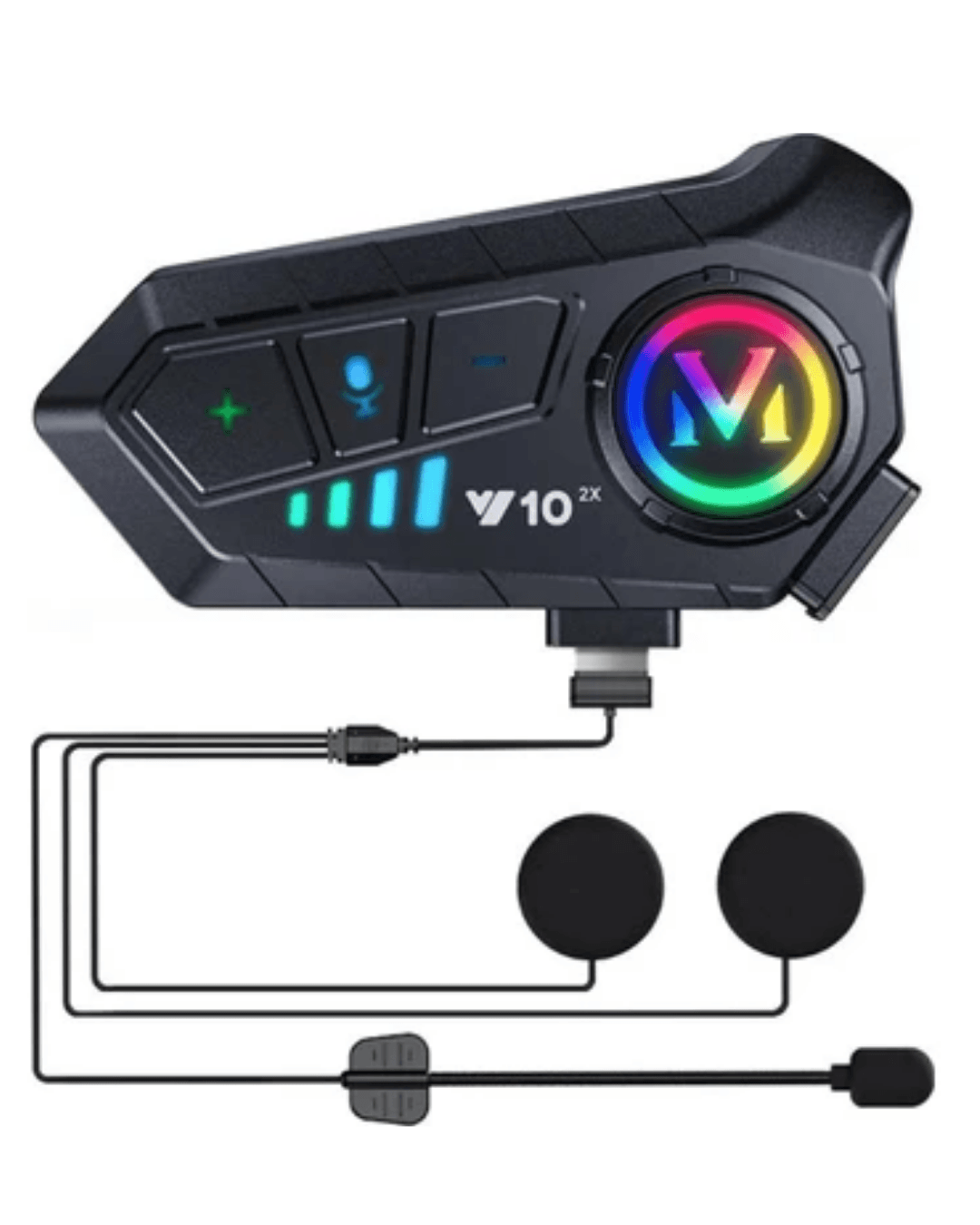 Bluetooth 5.3 Kask İçi Intercom Kulaklık 1000 m Mesafe 1000 mAh IPX6 4