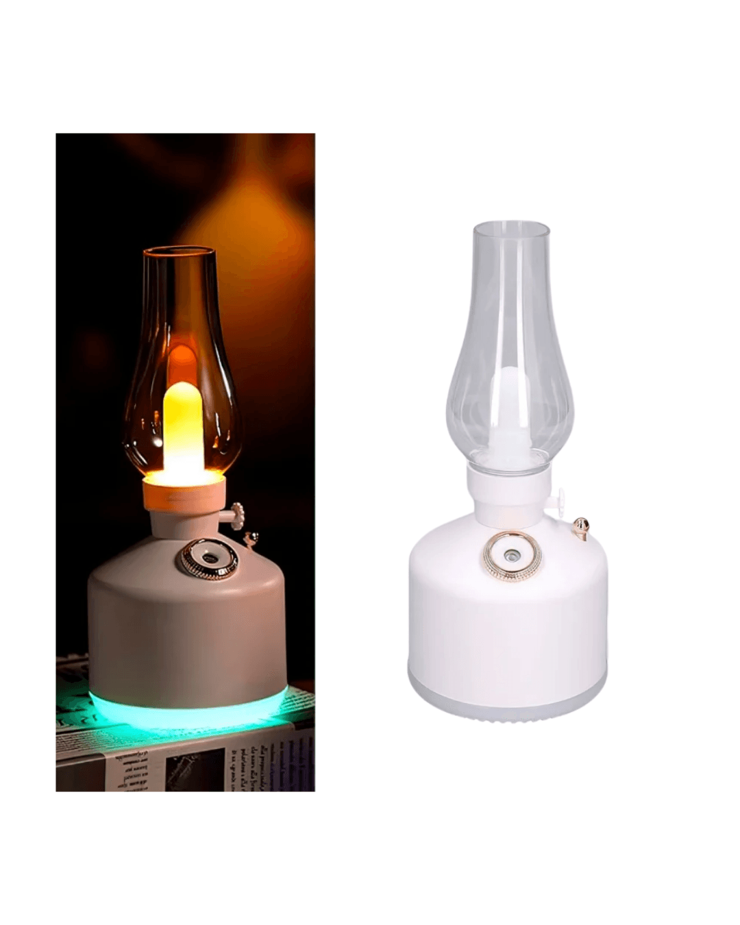 Nostaljik Lamba Nemlendirici 280 ml 1200 mAh USB Şarjlı Aromaterapi Difüzör 4