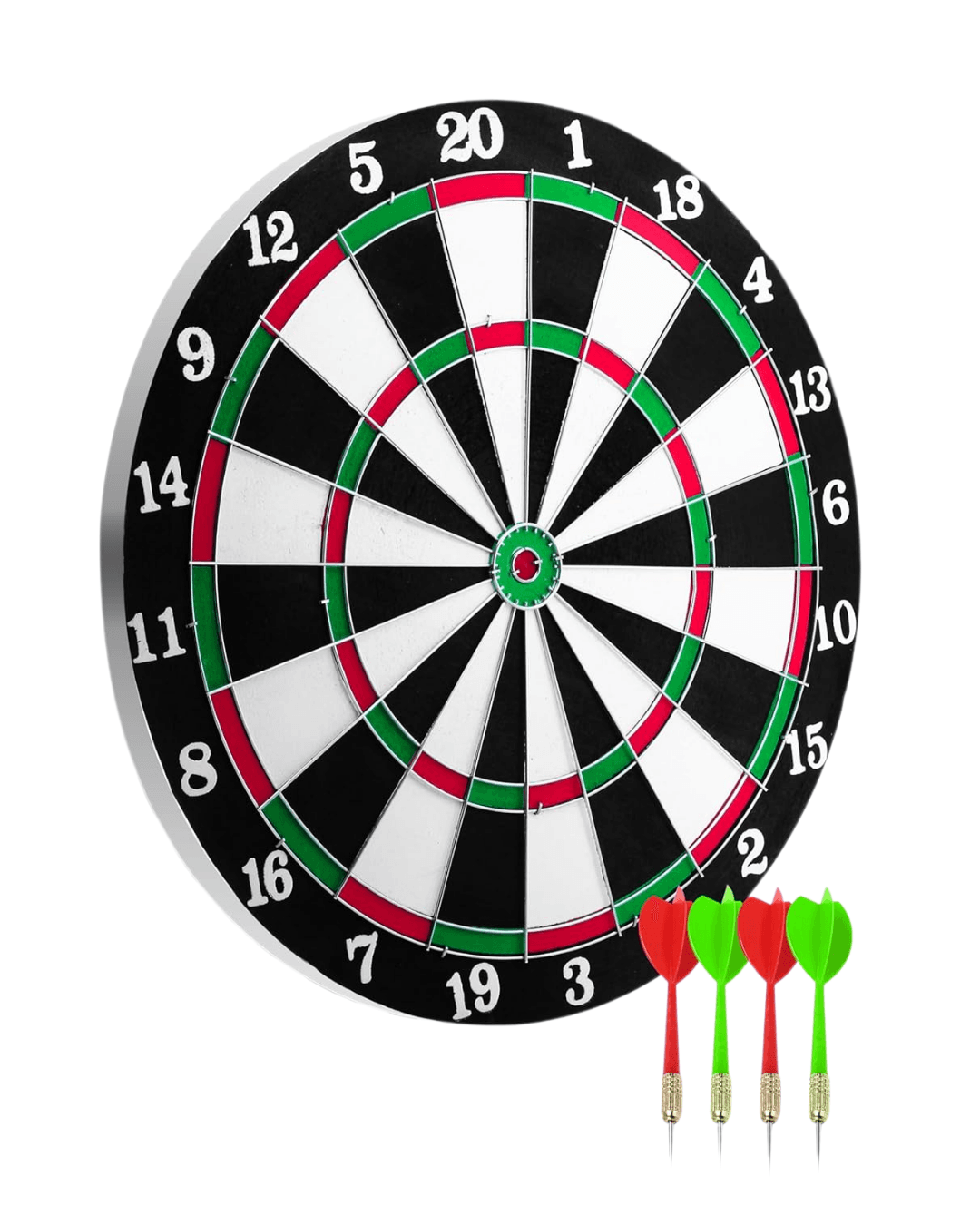 12 İnç Dart Tahtası Seti - Ahşap Gövde, Metal İğne Uçlu Dart Okları 4