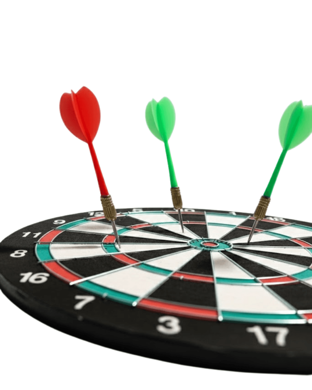 Şık Tasarımlı 15 İnç Dart Tahtası Metal Uçlu 4 Ok Seti 4