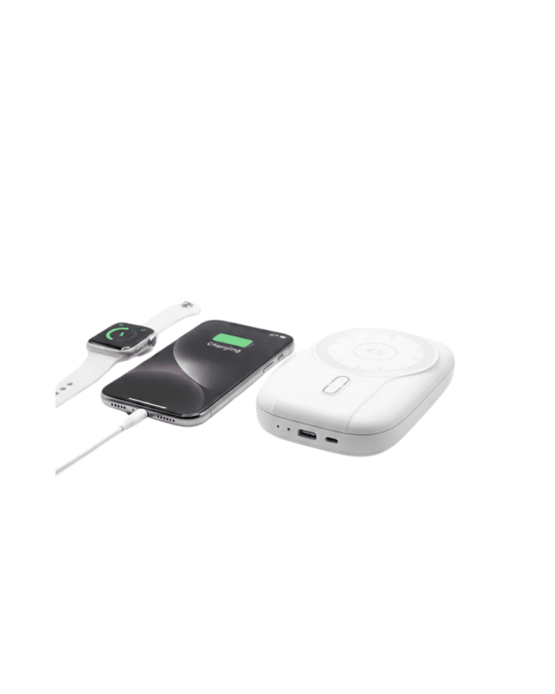 Akıllı Saat ve Telefon Uyumlu 4’ü 1 Arada Powerbank 10000 mAh 22.5W 4