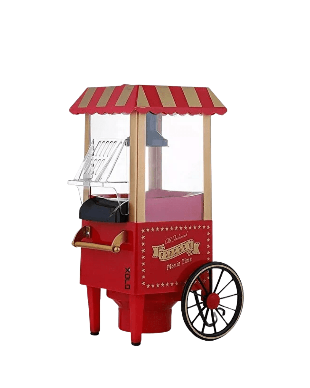 PG618 Kırmızı Yağsız Mısır Patlatma Makinesi - Nostaljik Sıcak Hava Popcorn Makinesi 4
