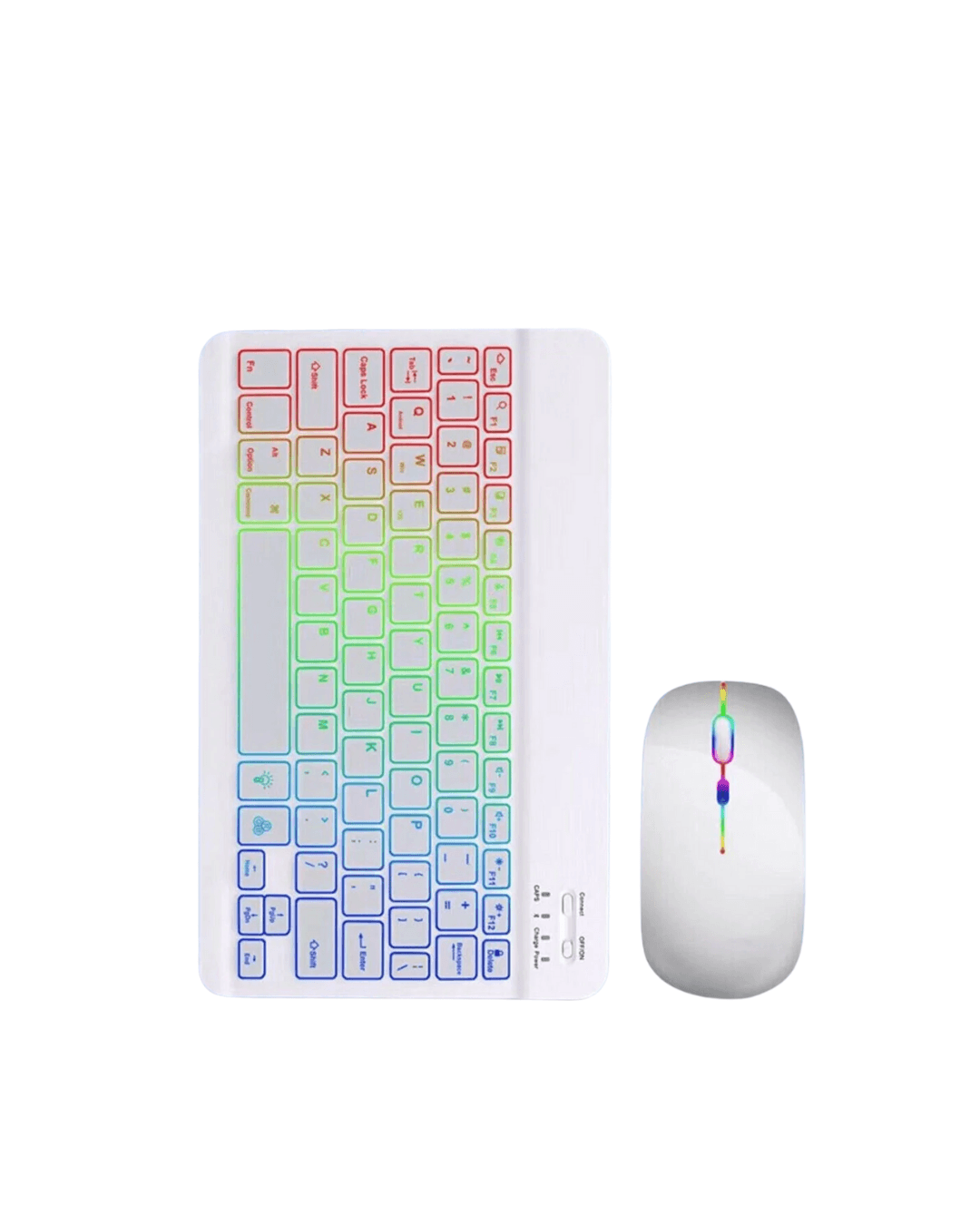 Bluetooth Klavye Mouse Seti Aydınlatmalı Türkçe Q Ergonomik Tasarım 4