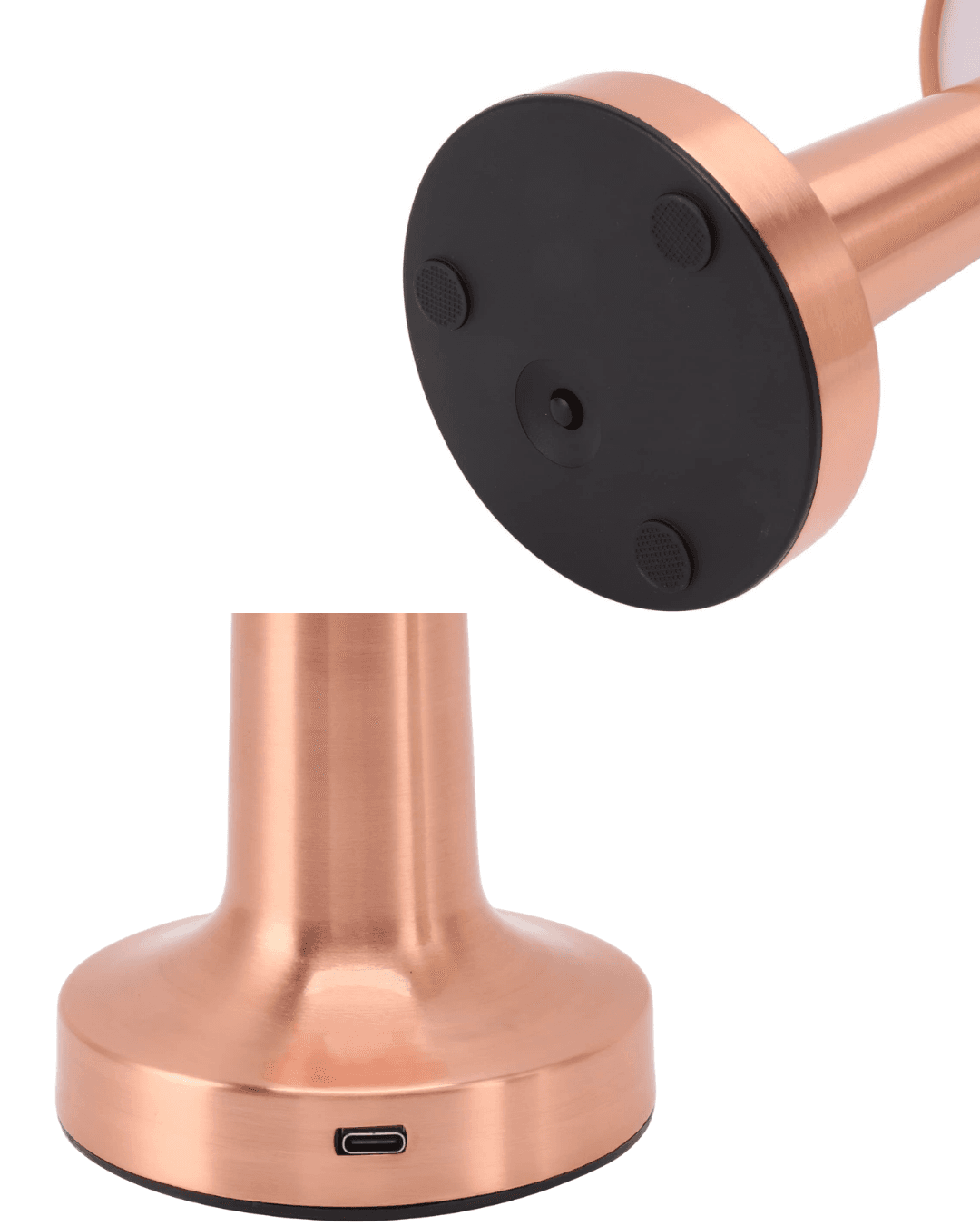 MANTAR GOLD Dokunmatik LED Masa Lambası Bronz 3 Seviyeli Aydınlatma USB Çıkışlı 5