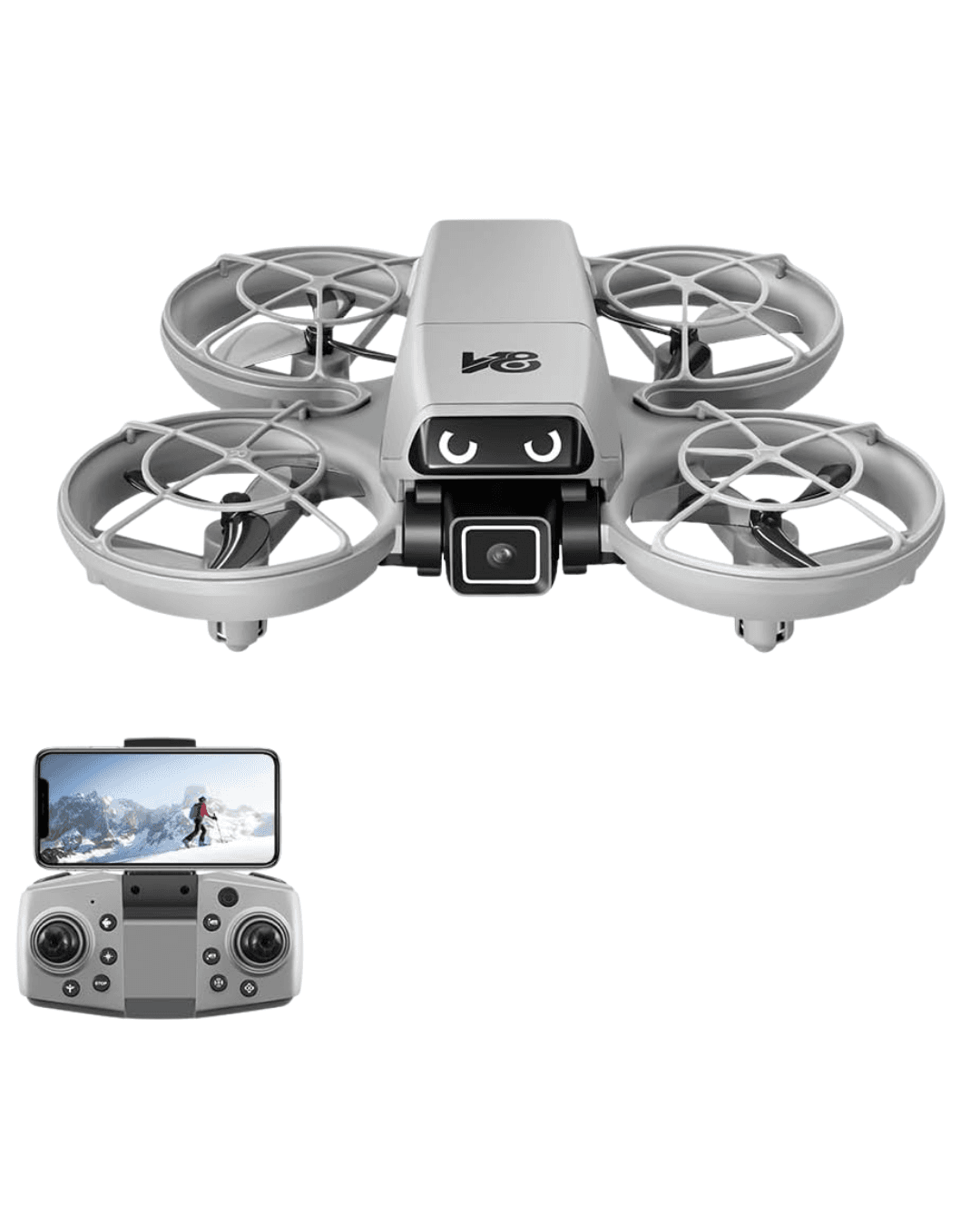 Kameralı Mini Drone Optical Flow Hover APP Kontrollü Uzun Uçuş Süreli 4