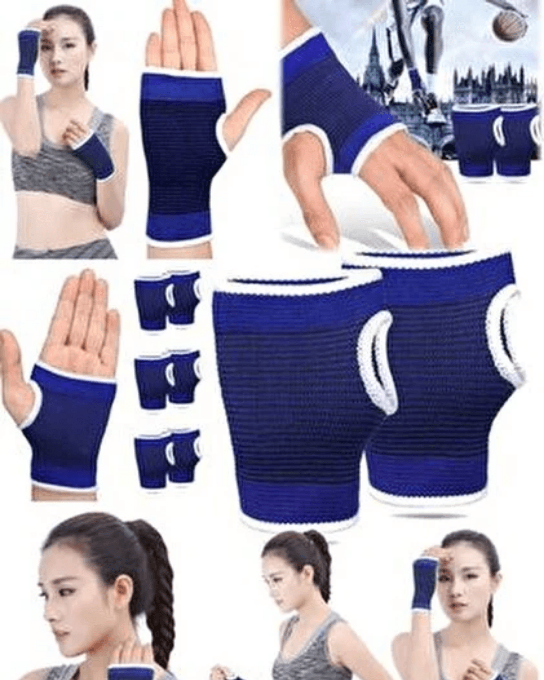 2 Adet Bileklik Bilek Koruyucu Bandaj Seti Spor ve Günlük Kullanım Esnek Destek 4